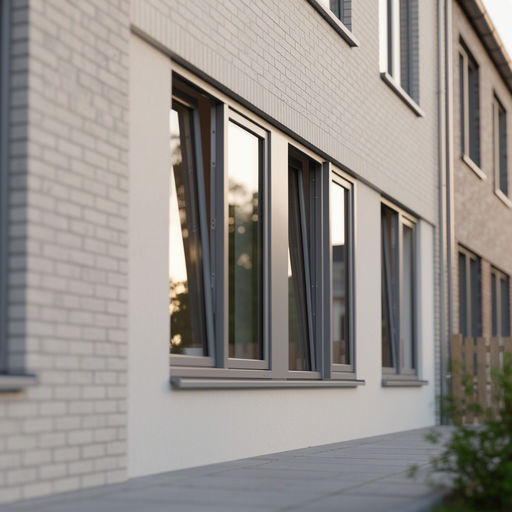 Draaikiepraam met HR++ glas in een wit kunststof kozijn