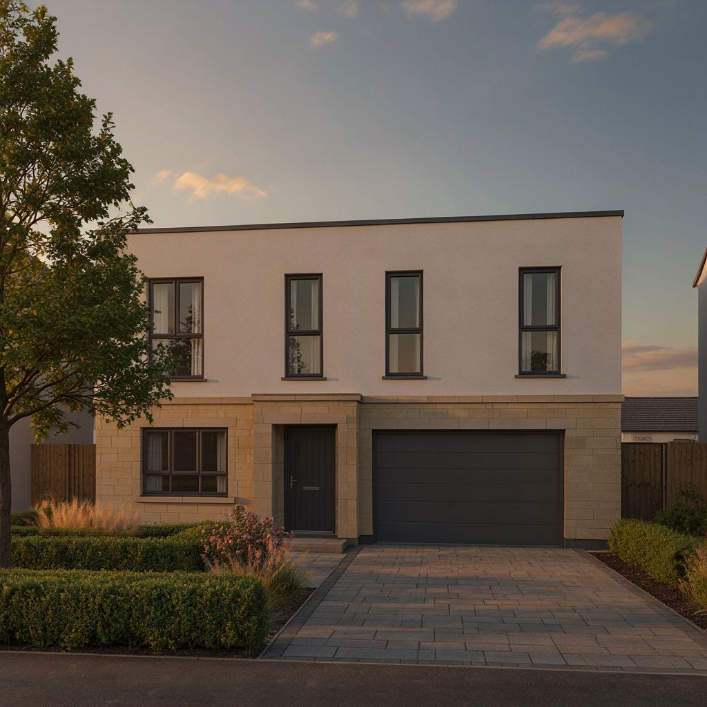 Gerenoveerd huis in Baarn met kunststof kozijnen in crème-witte tint