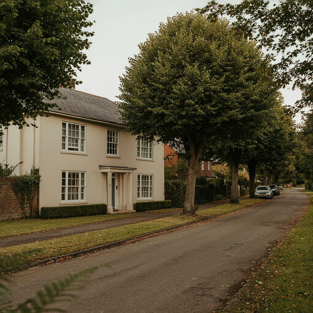 Vrijstaande jaren-30 villa in een bosrijke straat in Soest met nieuwe witte kunststof kozijnen