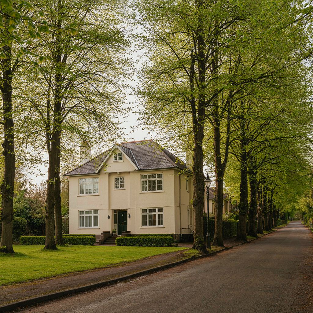 Vrijstaande villa aan de Loosdrechtse Plassen met strakke witte kunststof kozijnen en rieten dak