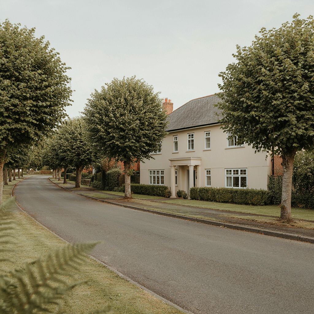 Vrijstaande jaren-dertig villa met groene tuin en hagelwitte moderne kunststof kozijnen in Hilversum