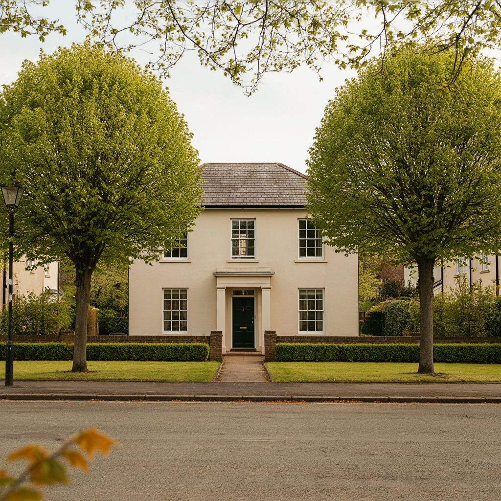 Vrijstaande woning in Maartensdijk met nieuwe witte kunststof kozijnen en groene omgeving